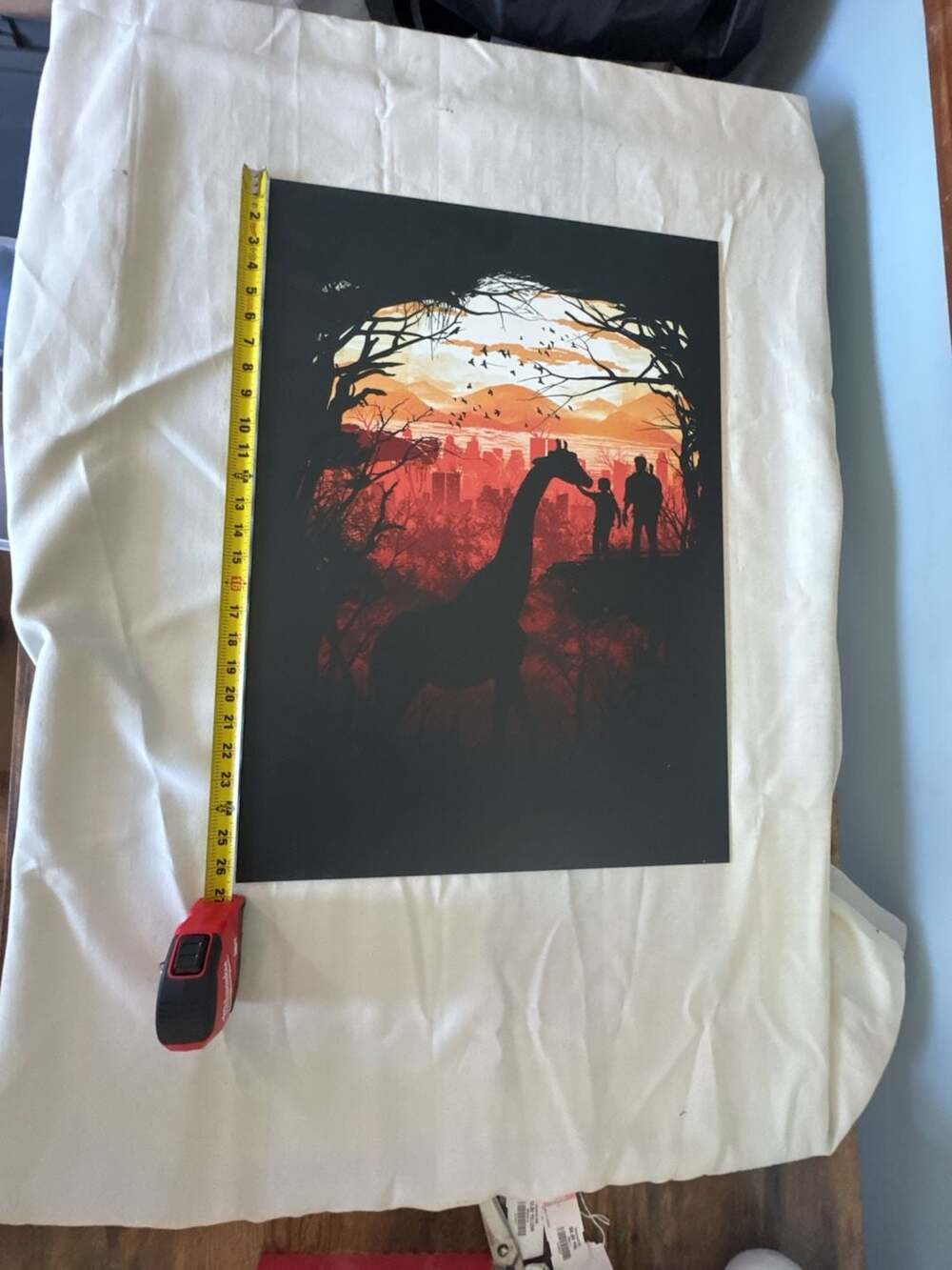 The Last of Us Joel and Ellie Giraffe Moment Art Print Poster